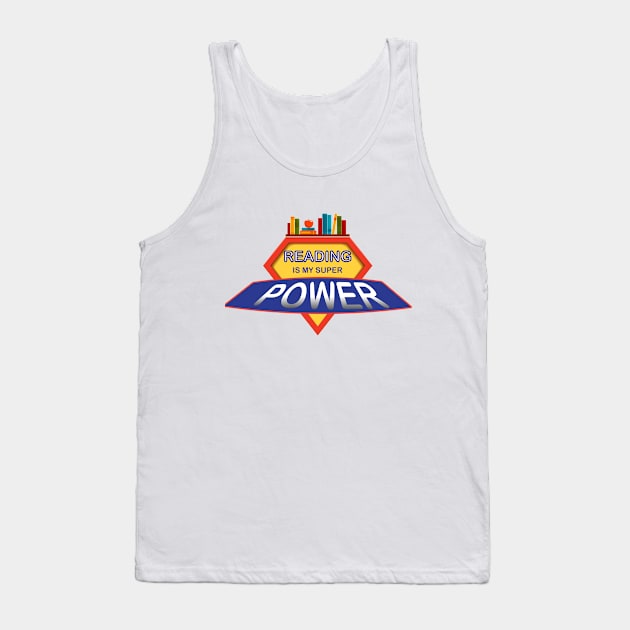 Super Reader Tank Top by shazstudio